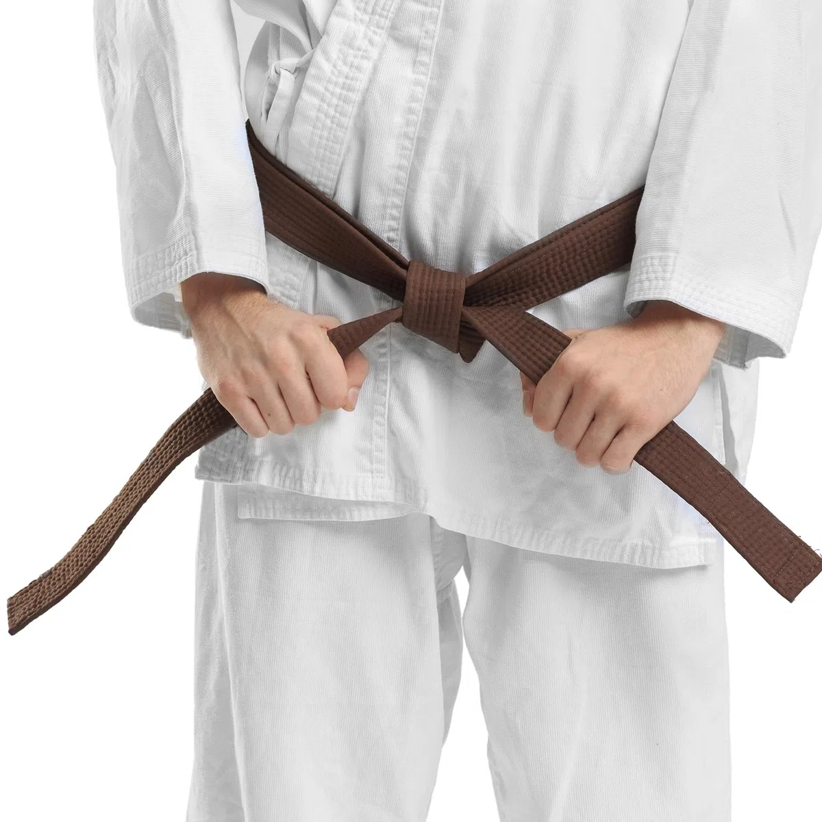 PATIKIL Judo kolorowy pasek rankingowy 3,8 cm x 10,5 m, 3,2 m, poliester sztuki walki judo karate pas do trenera praktyki dydaktycznej, brązowy