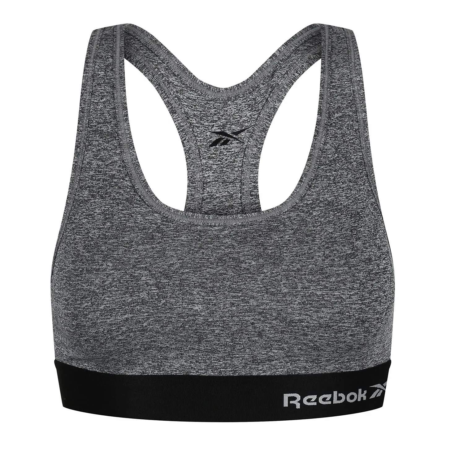 Reebok Womens Reebok Sports Crop Top SIMONE Grey Marl Koszulka Kobiety, Szary melanżowy, L EU