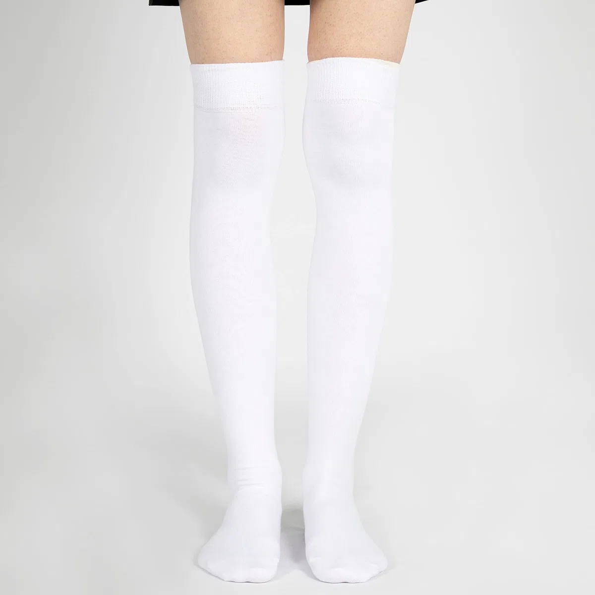 Mysocks Uniseks za kolano gładkie skarpety bezszwowe palce bawełna czesana