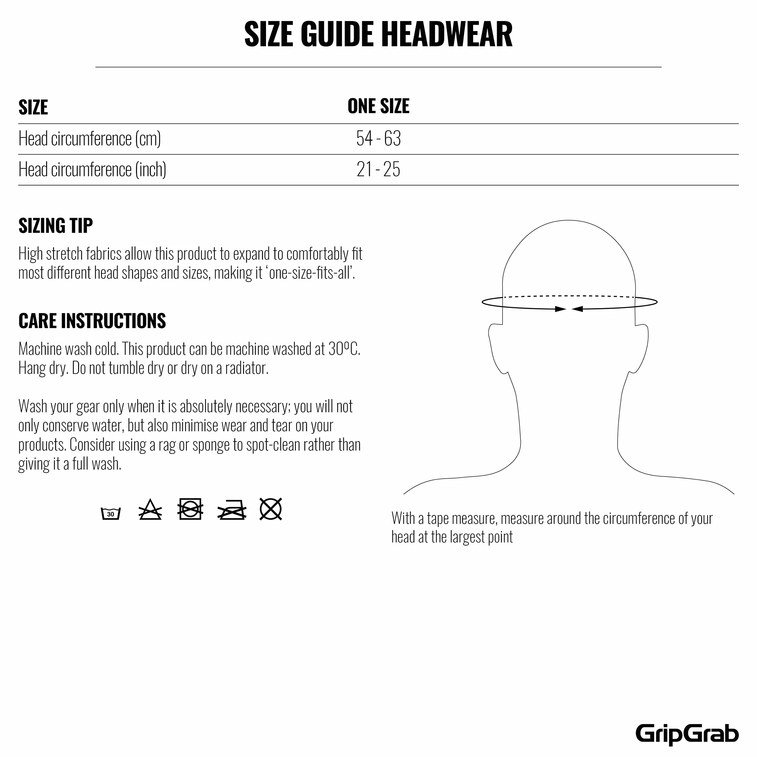 GripGrab bandana chusta na głowę Uniseks Bandana (1 w zestawie)