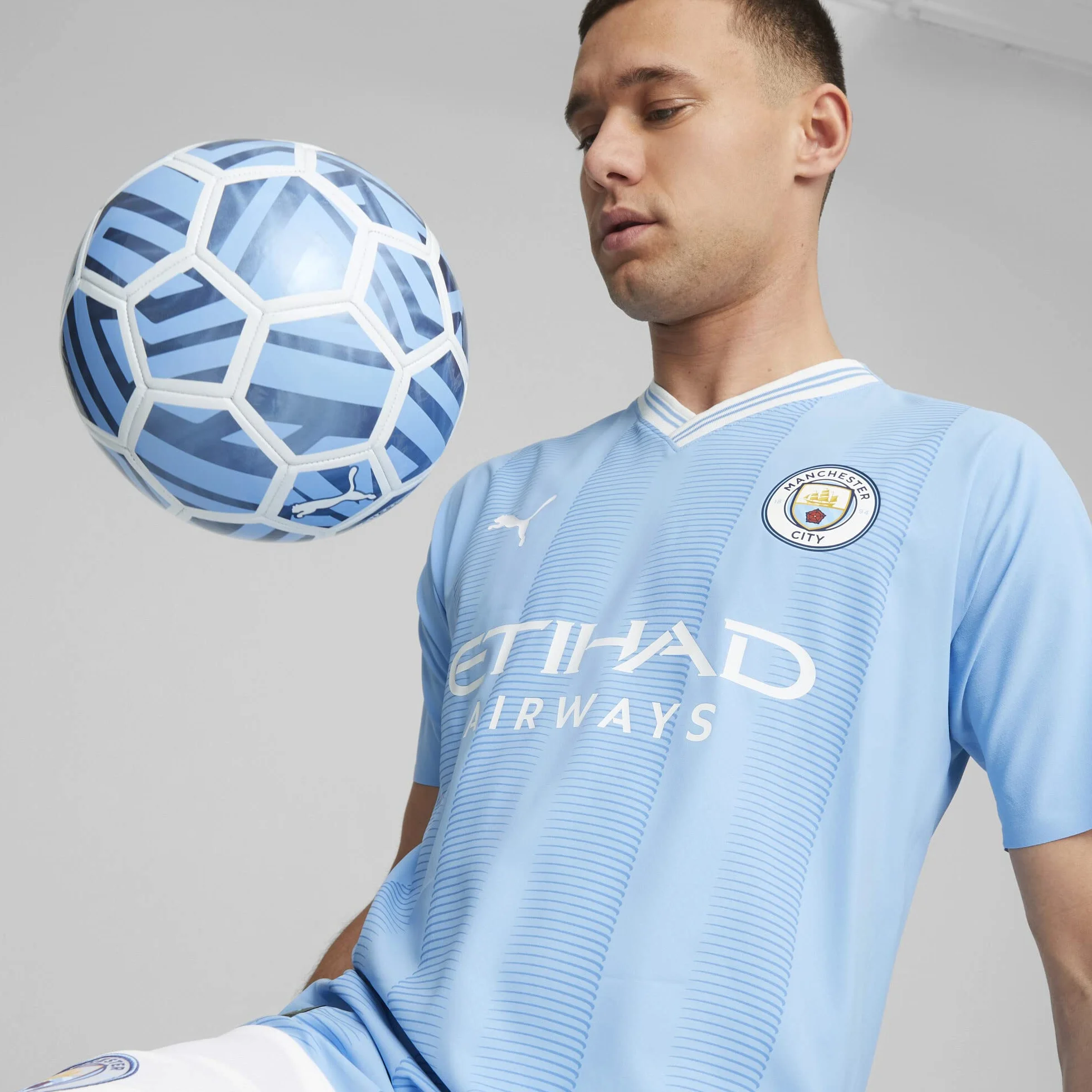 Manchester City FC Unisex sezon 2023/2024 oficjalny dom autentyczna koszulka