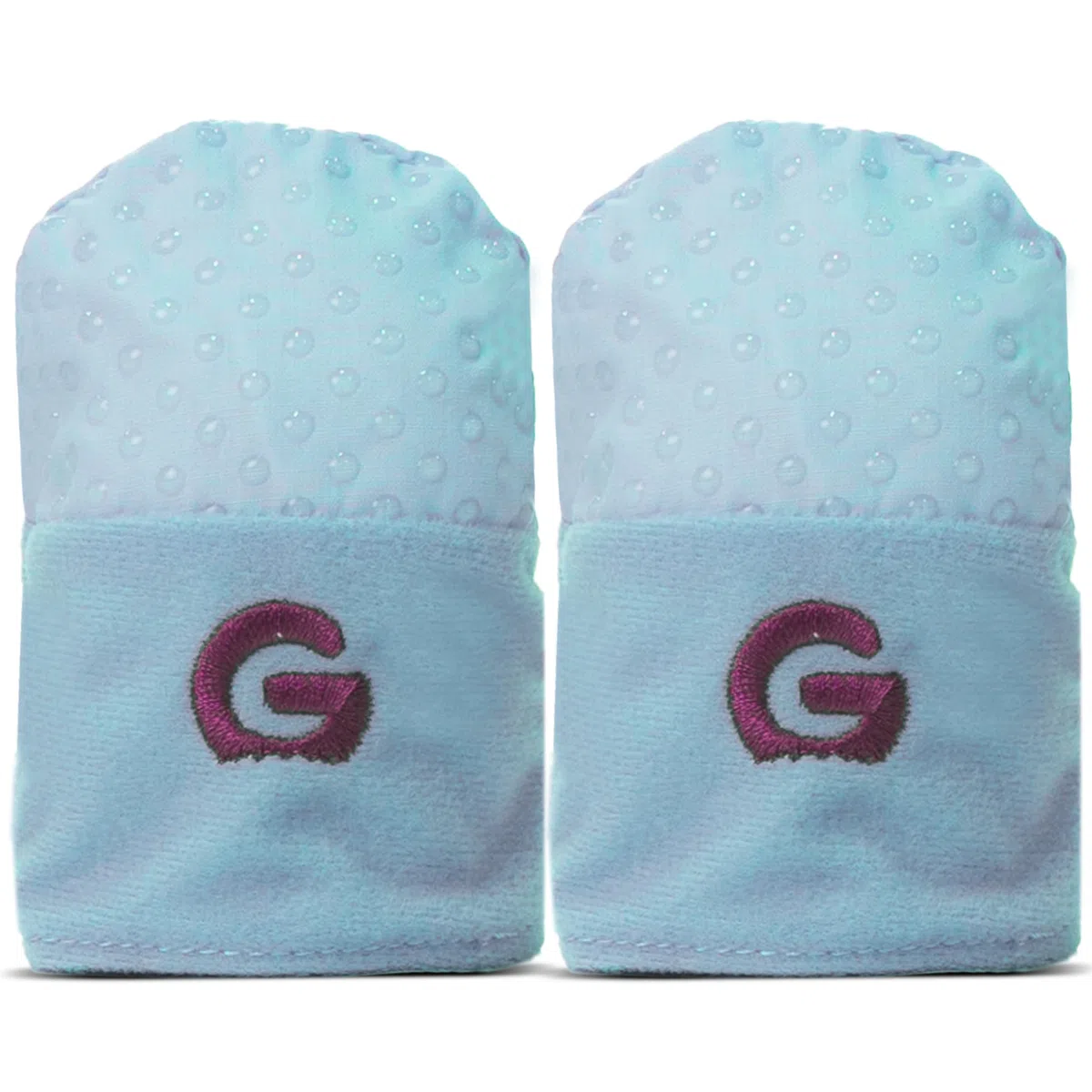 Gummee Glove Blue Stay on Anti Scratch Rękawiczki do ząbkowania 0-3 miesiące preemie i noworodki baby shower