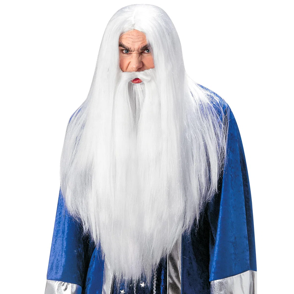 "WIZARD WIG WITH MAXI BEARD & MOUSTACHE" w pudełku -