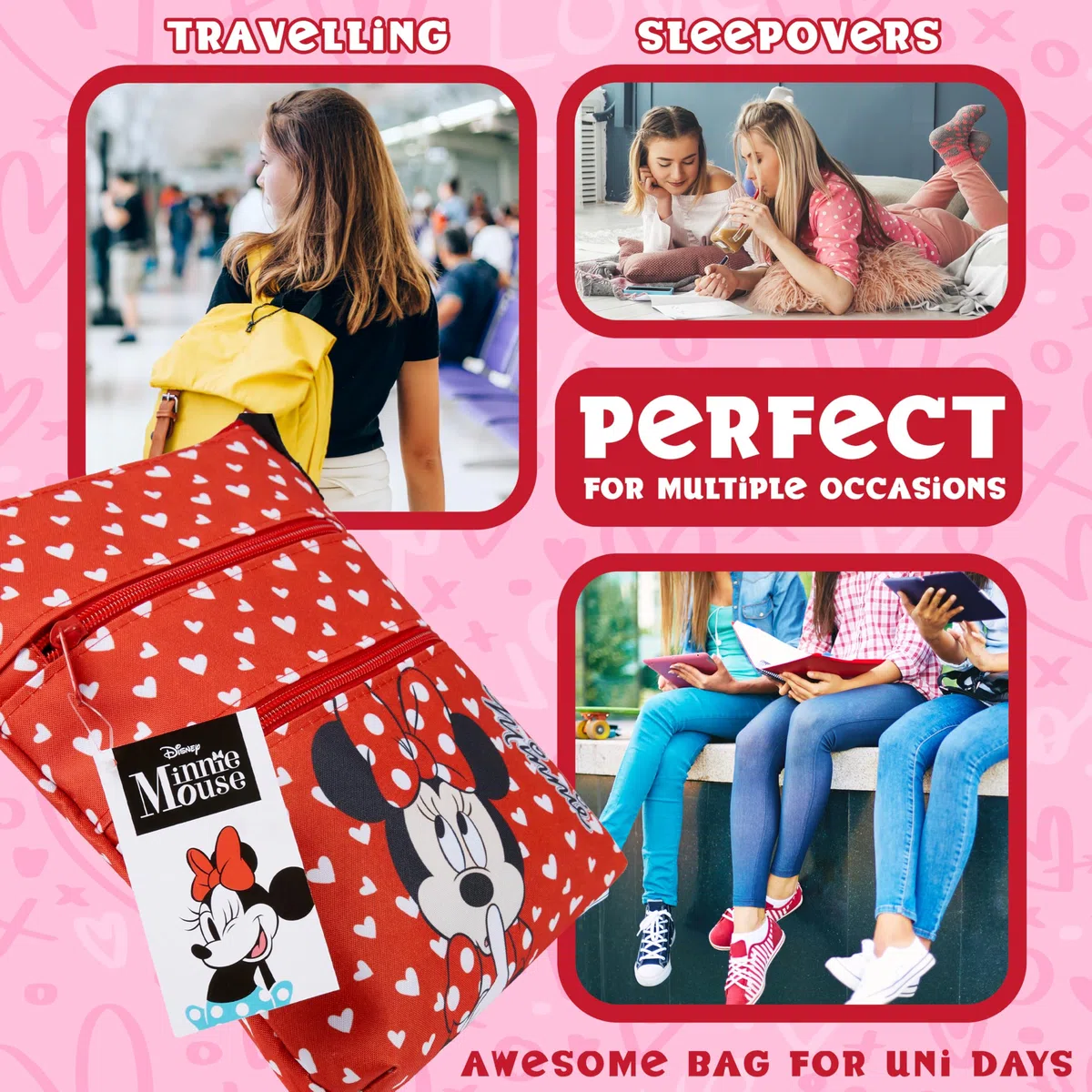 Disney Minnie Mouse Crossbody Bag Wielobarwność
